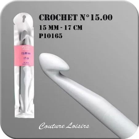 Crochet - 17cm - n°15.00 - plastique