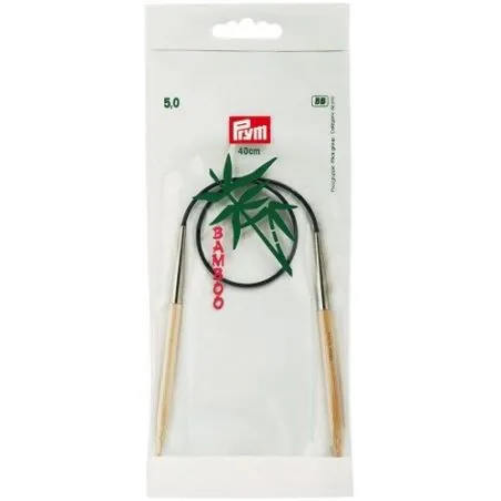 Aiguilles à tricoter circulaires bambou 40 cm 5,00