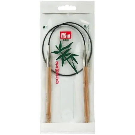 Aiguilles à tricoter circulaires bambou 60 cm 8,00