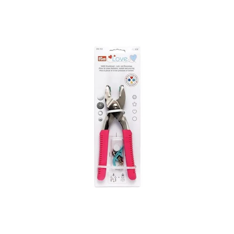 Prym Love Pince Vario fuchsia + outils Color Snaps