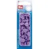Boutons pression color snaps lilas clair 12,4 mm