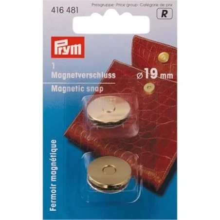 Fermoir magnétique 19 mm or