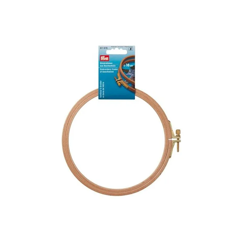 Tambour à broder hêtre 8 mm x 15,5 cm Tambour à broder hêtre 8 mm x 15,5 cm