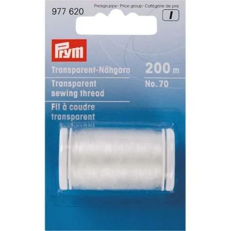 Fil : Polyamide : Transparent clair : 200 m Fil : Polyamide : Transparent clair : 200 m