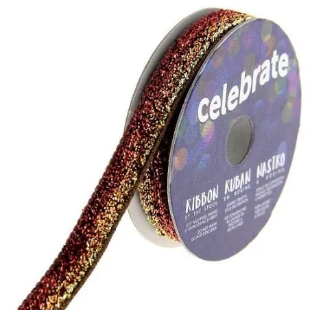 Ruban : Brillant, Dégradé : 10 mm x 2.5 m : Rouge : B Ruban : Brillant, Dégradé : 10 mm x 2.5 m : Rouge : B