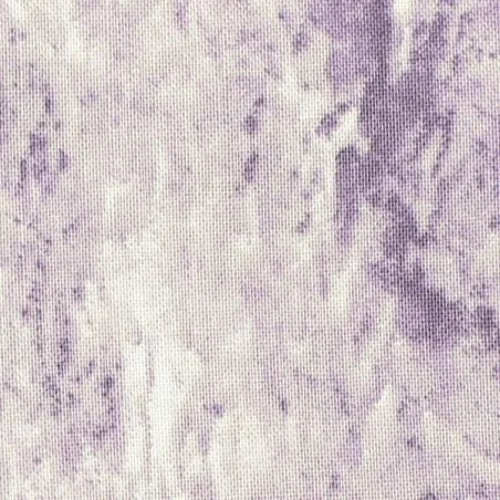 Tissu coton patchwork marbré faux uni parme