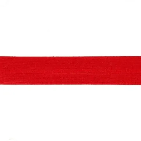 Ruban Biais Jersey rouge - 20 m - 20 mm