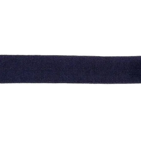 Ruban Biais Jersey bleu marine - 20 m - 20 mm