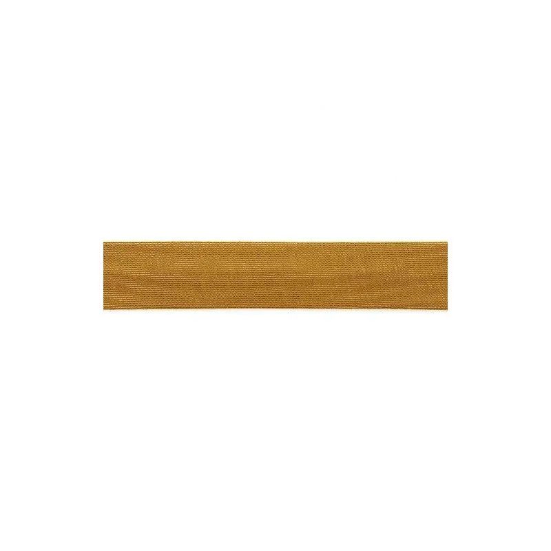 Ruban Biais coton Jersey marron clair - 20 m - 20 mm