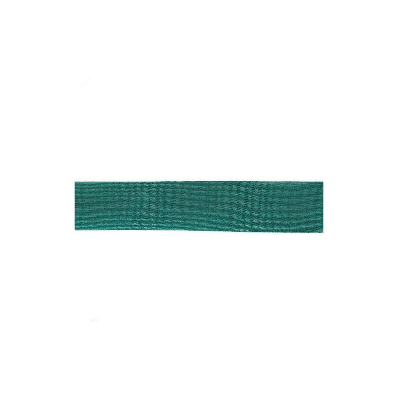 Ruban Biais coton Jersey vert - 20 m - 20 mm