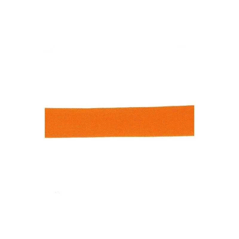 Ruban Biais coton Jersey orange - 20 m - 20 mm
