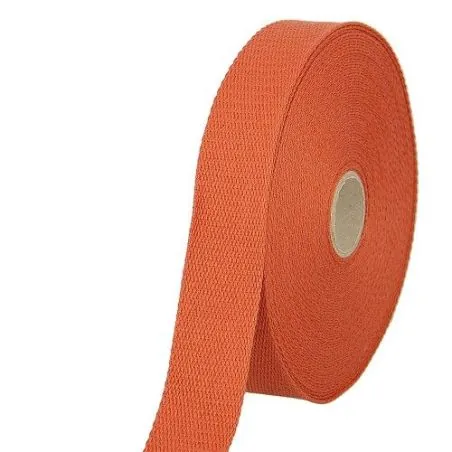Ruban sangle orange délavé - 15 m - 23 mm Ruban sangle orange délavé - 15 m - 23 mm