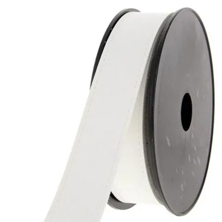 Sangle simili cuir blanc - 30 mm - 6 m Sangle simili cuir blanc - 30 mm - 6 m