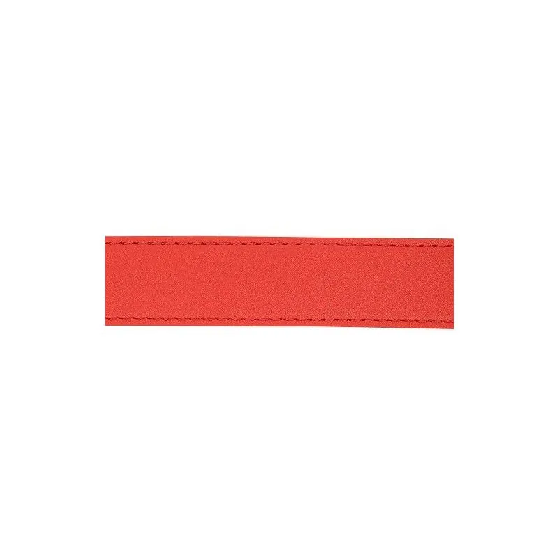 Sangle simili cuir rouge vif - 30 mm - 6 m