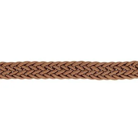 Bobine15 m sangle tressée marron 13 mm