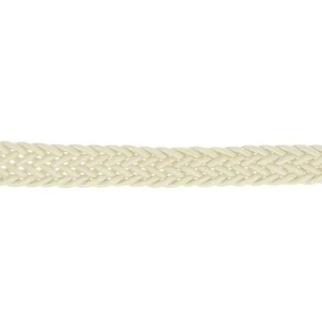Bobine15 m sangle tressée blanc 13 mm Bobine15 m sangle tressée blanc 13 mm
