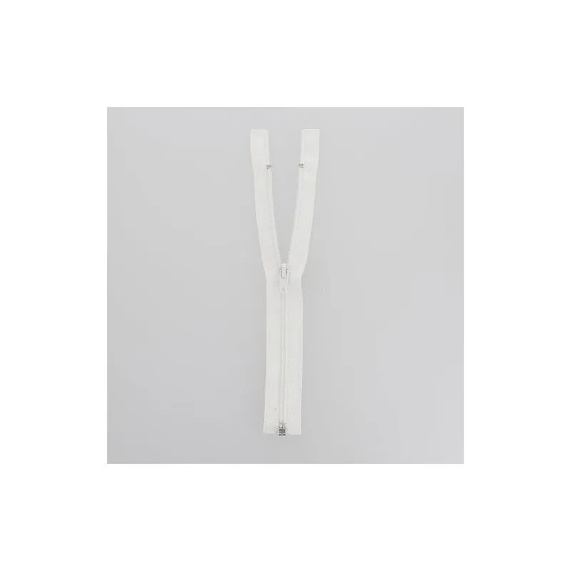 Fermeture eclair blanc n°4 séparable 65 cm