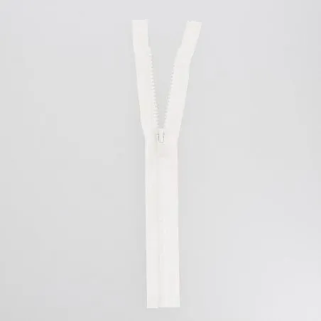 Fermeture éclair blanc n°5 séparable 110 cm