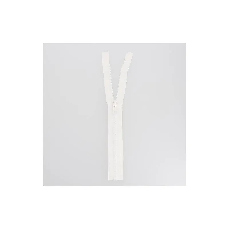 Fermeture eclair blanc n°5 séparable 125 cm