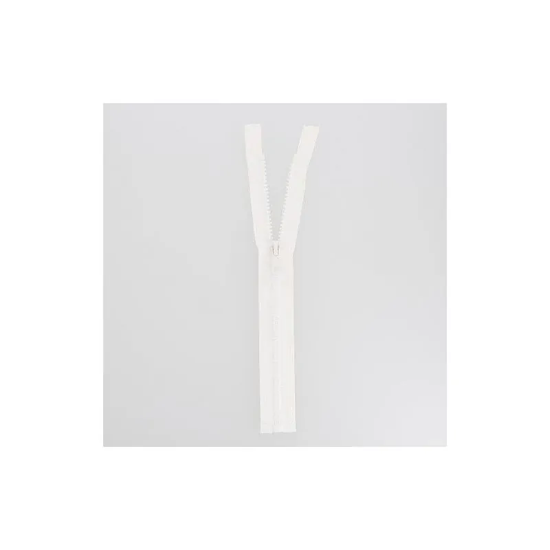 Fermeture eclair blanc n°5 séparable 130 cm