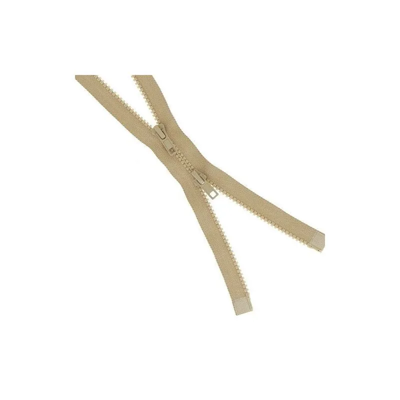 Fermeture éclair beige bord à bord séparable - 75 cm Fermeture éclair beige bord à bord séparable - 75 cm