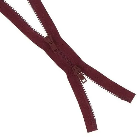Fermeture éclair bordeaux bord à bord séparable - 85 cm Fermeture éclair bordeaux bord à bord séparable - 85 cm