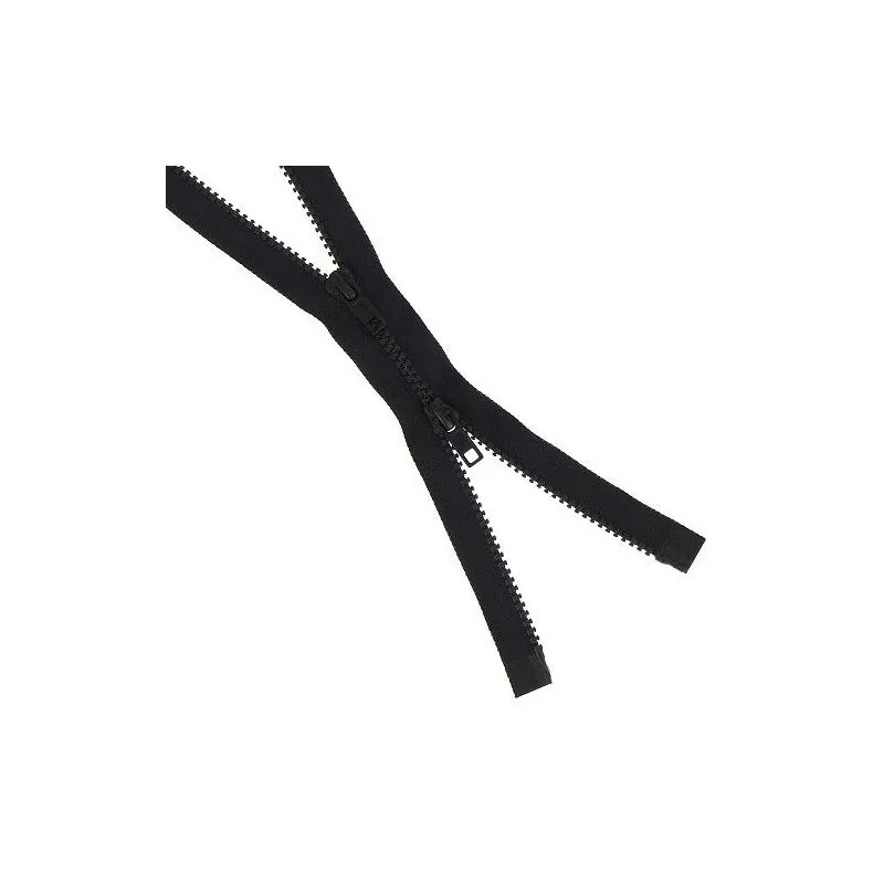 Fermeture éclair noir bord à bord séparable - 85 cm Fermeture éclair noir bord à bord séparable - 85 cm