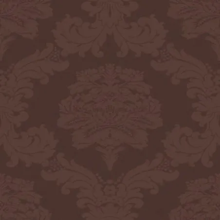 Tissu Damasco de couleur chocolat Tissu Damasco de couleur chocolat