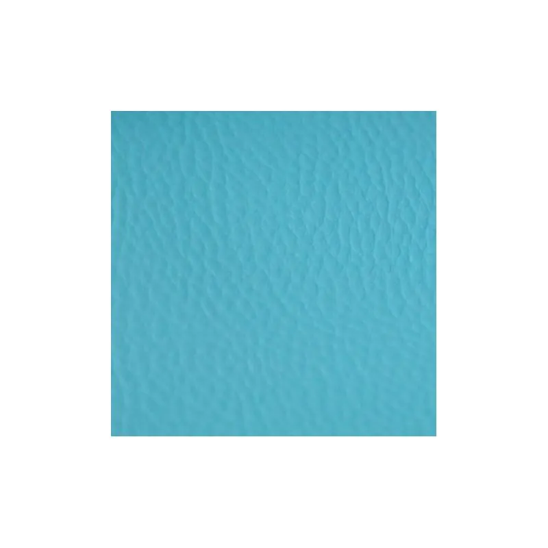 Tissu Simili cuir uni bleu turquoise