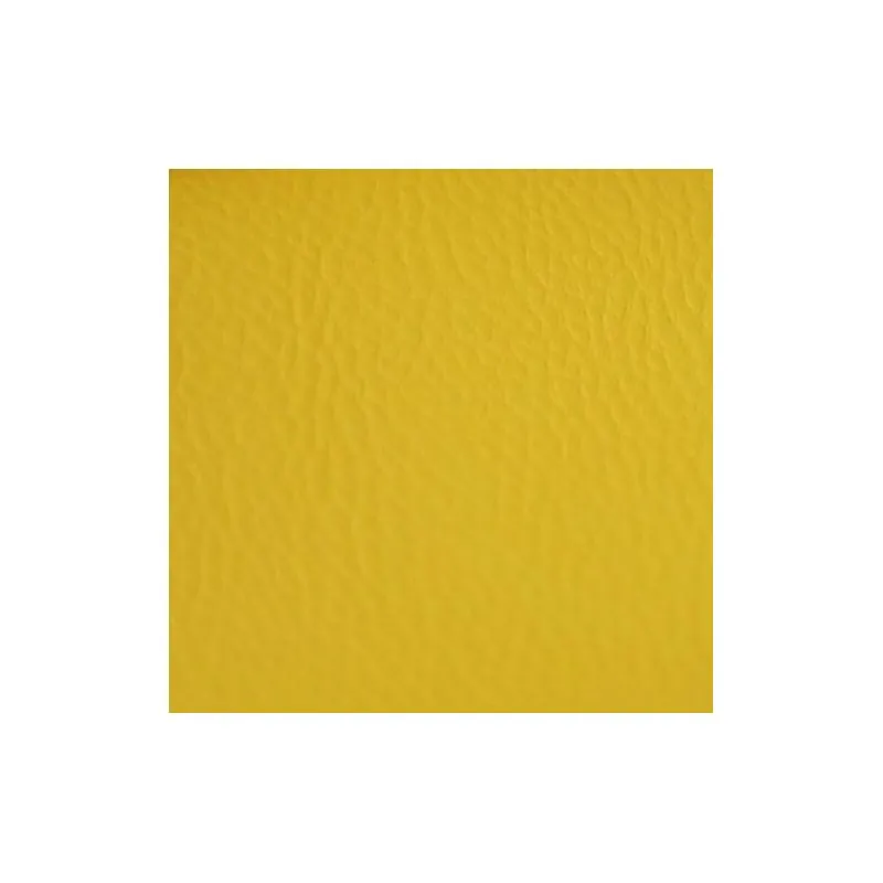 Tissu Simili cuir uni jaune safran