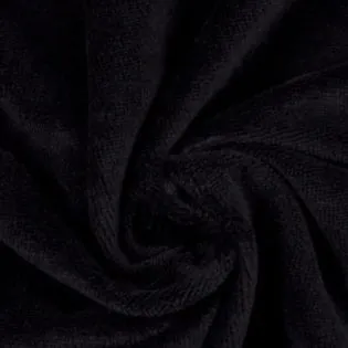 Tissu éponge de bambou noir