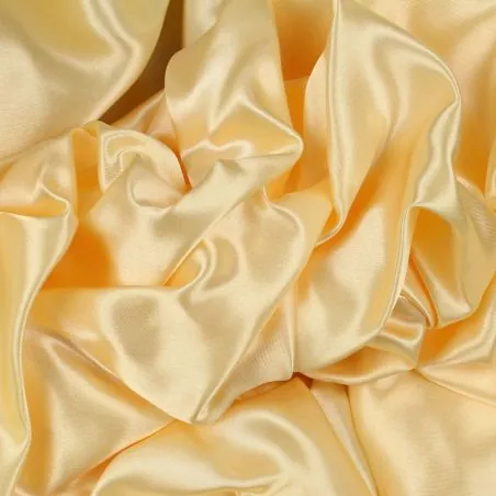 Tissu Satin uni de couleur beige