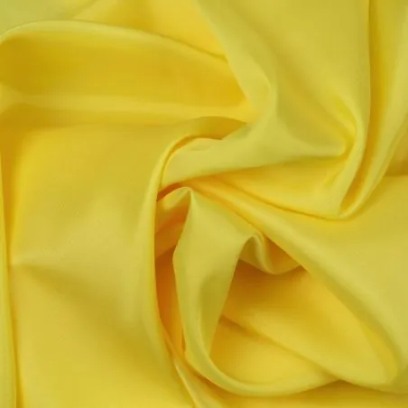 Tissu Doublure acétate unie de couleur jaune