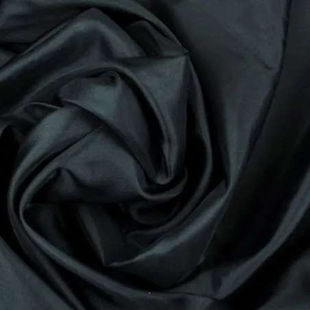 Tissu Doublure acétate unie de couleur noir