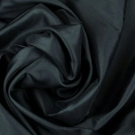 Tissu Doublure acétate unie de couleur noir Tissu Doublure acétate unie de couleur noir