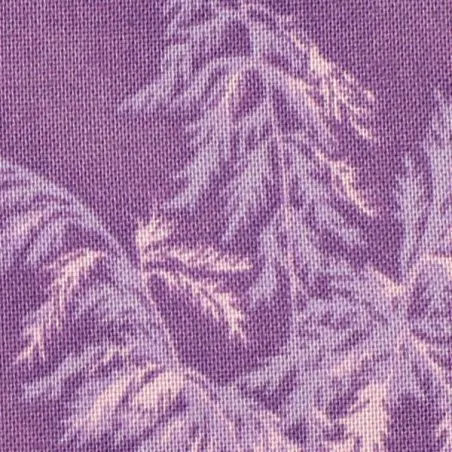 Tissu coton patchwork branche améthyste