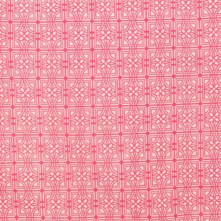 Tissu coton patchwork géométrique
