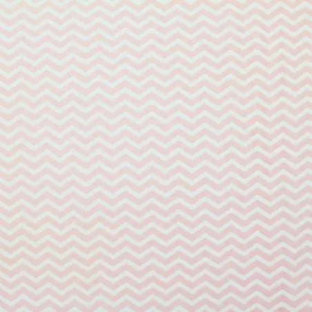 Tissu coton blanc imprimé géométrique