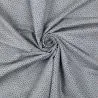 Tissu coton blanc imprimé géométrique