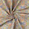 Tissu coton bleu-gris imprimé géométrique Tissu coton bleu-gris imprimé géométrique