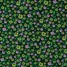 Tissu popeline de coton vert sapin imprimé fleuri Tissu popeline de coton vert sapin imprimé fleuri
