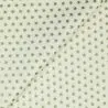 Tissu coton écru imprimé géométrique étoiles doré Tissu coton écru imprimé géométrique étoiles doré
