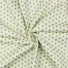 Tissu coton écru imprimé géométrique étoiles doré Tissu coton écru imprimé géométrique étoiles doré