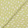 Tissu coton jaune imprimés nuage