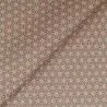 Tissu coton chair imprimé géométrique beige