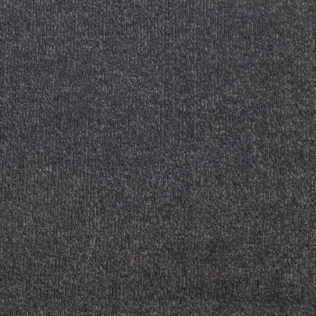 Tissu jersey coton côtelé gris anthracite