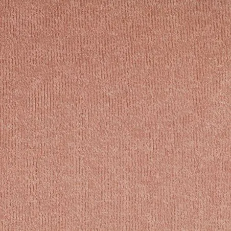 Tissu jersey coton côtelé rose dragée