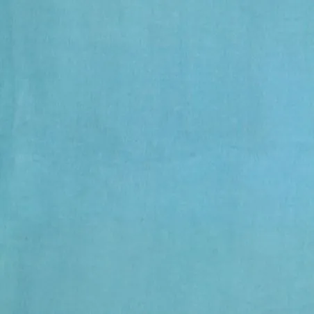 Tissu velours polyester bleu azur