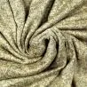 Tissu jersey polyester chiné moutarde Tissu jersey polyester chiné moutarde