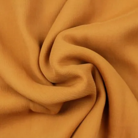 Tissu mousseline de soie abricot